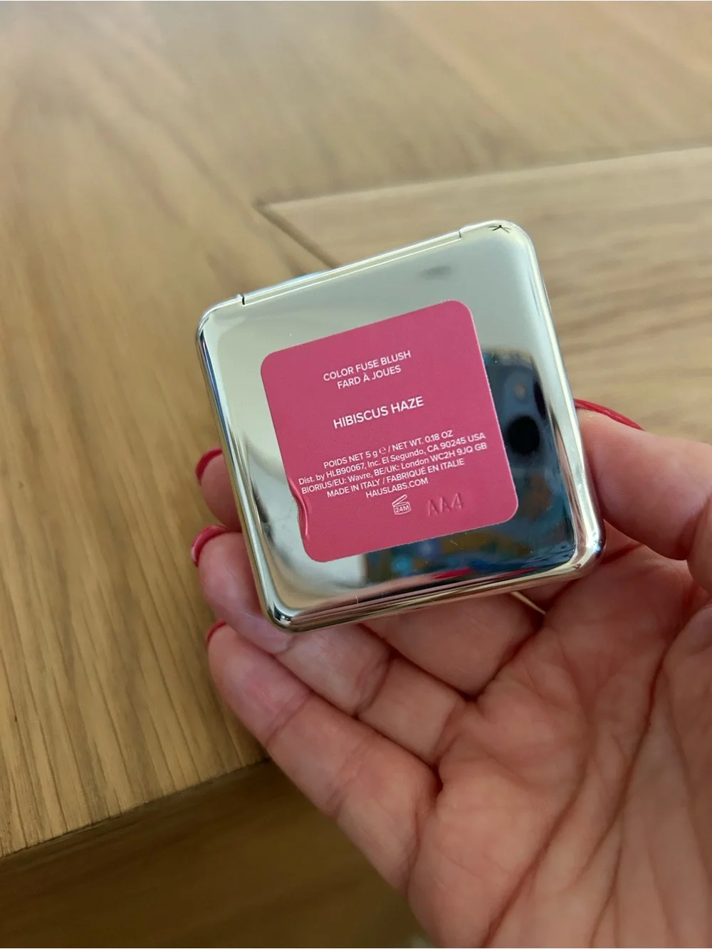 New Haus Labs Color Fuse Talc-Free Blush Powder Hibiscus Haze